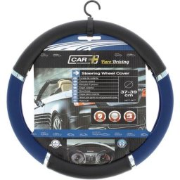 Couvre volant pvc Speed bleu/noir peugeot 207 - diamètre volant 37/39cm -