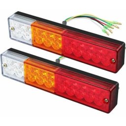 2 x Feux Arrière LED Feux de Recul Freinage Clignotant Eclairage Phare Arrière 40 LED Univesel 12V