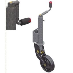 Sodise - Roue jockey jante acier semi automatique