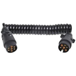 Proplus - Câble spiralé 3 m avec 2 fiches à 7 broches
