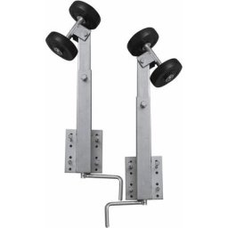 Support à double rouleau pour remorque de bateau 2 pcs 59-84 cm vidaXL