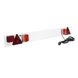 Rampe Éclairage led Remorque 7 Broches L137cm & Câble de 6m avec Feux arrière Stop & Clignotants