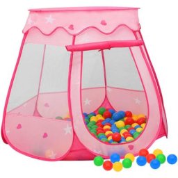Maisonchic - Tente de jeu pour enfants | Tente à Balles Tunnel Activite Rose 102x102x82 cm 53508
