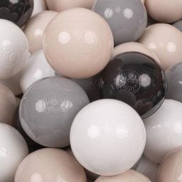 50 Balles/7Cm Balles Colorées Plastique Pour Piscine Enfant Bébé Fabriqué En eu, Beige