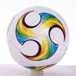 Ballon de Football Enfant Taille 4 avec Aiguille de Gonflage Filet à Ballons, Structure à Trois