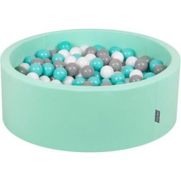 90X30cm/300 Balles ∅ 7Cm Piscine à Balles Pour Bébé Rond Fabriqué En ue, Menthe: