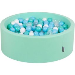 90X30cm/200 Balles ∅ 7Cm Piscine à Balles Pour Bébé Rond Fabriqué En ue, Menthe: Turq.