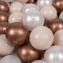 300 Balles/7Cm Balles Colorées Plastique Pour Piscine Enfant Bébé Fabriqué En eu, Beige