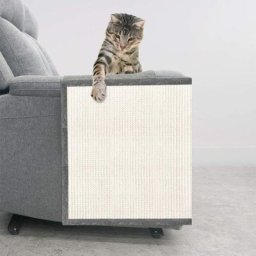 Tapis Griffoir Chat Protection Fauteuil Canapé Griffoir, Tapis en sisal et Lin adapté pour Chaton