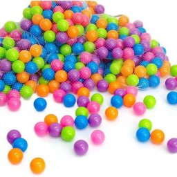 Littletom - 100 Balles Piscine a Balles - 5,5cm Boules pour Piscine à Boules - Bébé Enfant - bunt