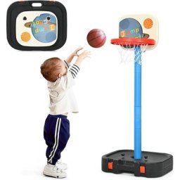 Dreamade - Panier de Basket pour Enfant,Support de Basket pour Enfant avec Jeu d'Anneaux,Panier de