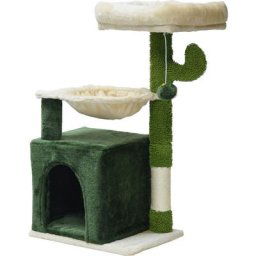 Fudajo - Arbre à chat Forme de cactus Arbre d'escalade de Grattage 75cm avec 4mm de Sisal Maison