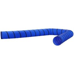 Tunnel pour chien bleu Ø 55x1000 cm polyester vidaXL - N/A