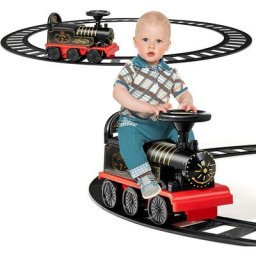 Porteur Bébé de Train Lion avec 16 Pistes Intérieur Extérieur,Porteur à Pousser Electrique avec
