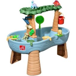 STEP2 Dino Showers Table Sable et Eau Jouet Dinosaure, Jeu d'eau pour plusieurs Enfants Facile à