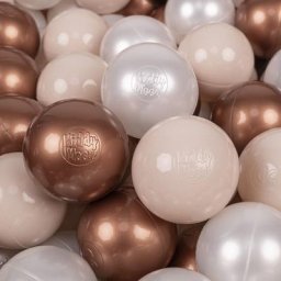 50 Balles/7Cm Balles Colorées Plastique Pour Piscine Enfant Bébé Fabriqué En eu, Beige