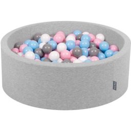 90X30cm/200 Balles Piscine à Balles Pour Bébé Rond Fabriqué En ue, Gris