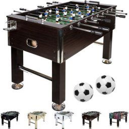 Table de baby-foot Leeds en 6 couleurs, incl. 4 ballons + 2 porte-boissons, env. 60 kg - décor bois