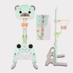 5749150 cm Panier de Basketball pour Enfants 3 en 1 Réglable en Hauteur, Support de Panier de