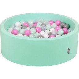 90X30cm/300 Balles ∅ 7Cm Piscine à Balles Pour Bébé Rond Fabriqué En ue, Menthe: