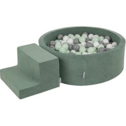KiddyMoon Velvet Aire De Jeux En Mousse Avec Rond Piscine À Balles Pour Enfants Piscine (200