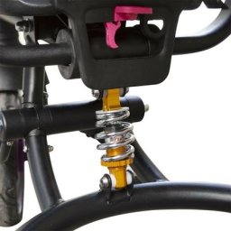 Tricycle modulaire réversible BabyGo siège en cuir lumières sons face à maman Couleur: Noir