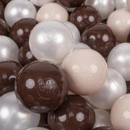 50 Balles/7Cm Balles Colorées Plastique Pour Piscine Enfant Bébé Fabriqué En eu, Beige