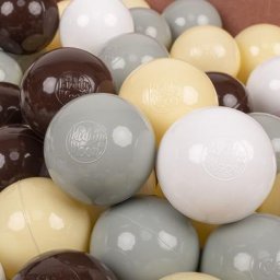 100 Balles/7Cm Balles Colorées Plastique Pour Piscine Enfant Bébé Fabriqué En eu, Gris De