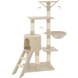 - griffoir, grattoir geant, cadre d´escalade pour chat - beige