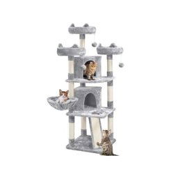 Arbre a Chat Geant 174 cm avec Griffoir Arbre à Chat Design Arbre à Gratter Tour de Jeux avec 2