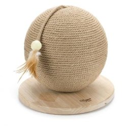 Designed By Lotte - Balle griffoir pour chats Balty 30 x 30 x 27 cm Brun