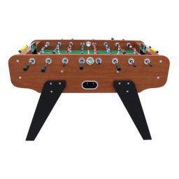 Play4fun - Baby Foot de Bar Deluxe Club 148 x 75 x 94 cm - 2 balles en liège inclus - Marron