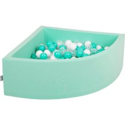 90X30cm/200 Balles Piscine à Balles ∅ 7Cm Pour Bébé Quart Angulaire Fabriqué En ue, Menthe: