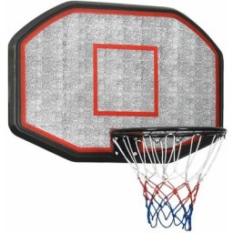 Vidaxl - Panneau de basket-ball Noir 109x71x3 cm Polyéthylène Noir