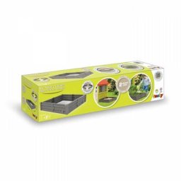 Smoby - Bac Square Garden 2 en 1 : bac a sable et carré potager - 76x76cm - Bâche de fond fournie