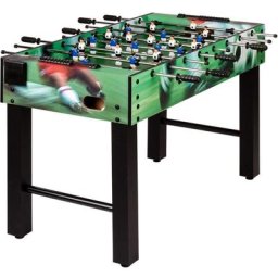 Baby-foot Glasgow, 5 décors, 2 ballons inclus, 2 porte-boissons, pieds réglables en hauteur,