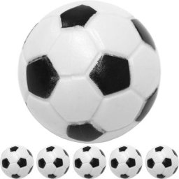 Balles de baby-foot en abs, 5 ou 10 pièces, couleur : noir/blanc (aspect classique du football),