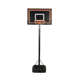 Swager - Panier de Basketball sur Pied, Mobile et Hauteur Réglable de 2m30 à 3m05 - Noir / Orange