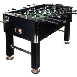 Table de baby-foot Leeds en 6 couleurs, incl. 4 ballons + 2 porte-boissons, env. 60 kg - noir