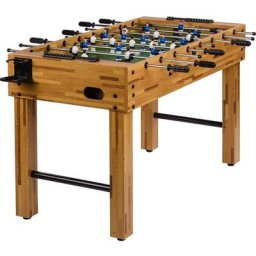 Baby-foot Glasgow, 5 décors, 2 ballons inclus, 2 porte-boissons, pieds réglables en hauteur,