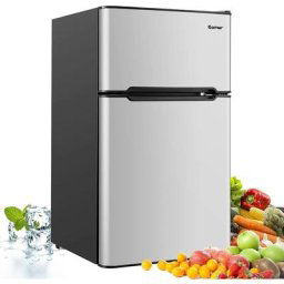 Réfrigérateur Congélateur 90 L(26L+64L) - Température de Refroidissement Réglable 0 à 10 °c et