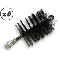 Brosse à tube PRO ACIER Ø 25 à 140 mm Raccord M12175 femelle - Quantité x 6 - Acier - Ø 75 mm