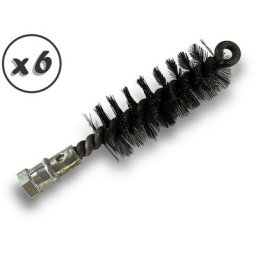 Brosse à tube pro acier ø 25 à 140 mm Raccord M12175 femelle - Quantité x 6 - Acier - ø 30 mm