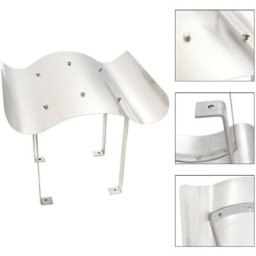 Capot de cheminée Acier inoxydable Argenté Vidaxl
