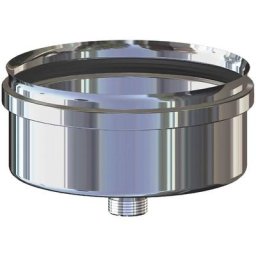 Bouchon de re'cupe'ration des condensats pour raccords en T en acier sans bouchon Acciaio Inox 15 cm