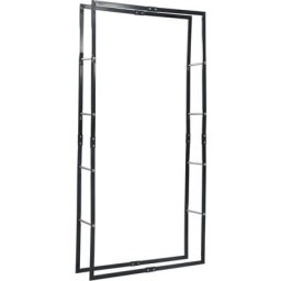Vidaxl - Portant de bois de chauffage Noir 100x25x200 cm Acier n/a