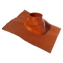 Solin Ubiflex ocre, pour terminaux verticaux ø 60/100mm et 80/125mm pour toit en pente de 25 à 45°