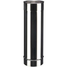 Tuyau droit inox soi pour tous types de chaudières - Elément 95 cm - diamètre 150