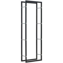 Vidaxl - Portant de bois de chauffage Noir 50x20x150 cm Acier n/a