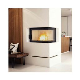 Insert cheminée mbo 15 vitre à droite + 4 bouches recuperateur - vert